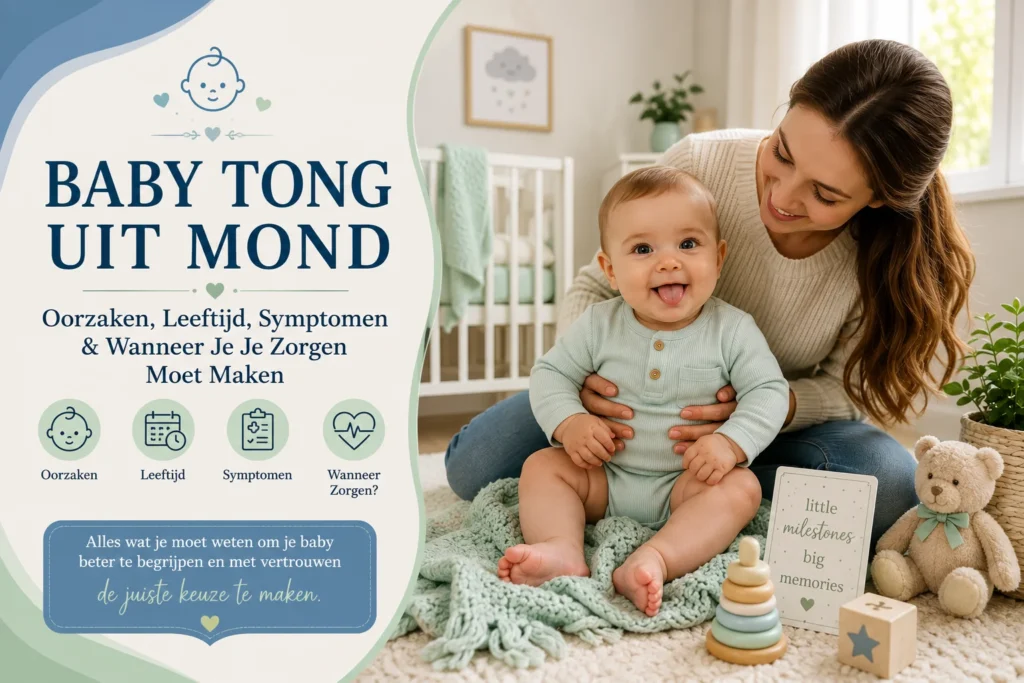 Baby Tong Uit Mond | Oorzaken, Leeftijd, Symptomen & Wanneer Je Je Zorgen Moet Maken