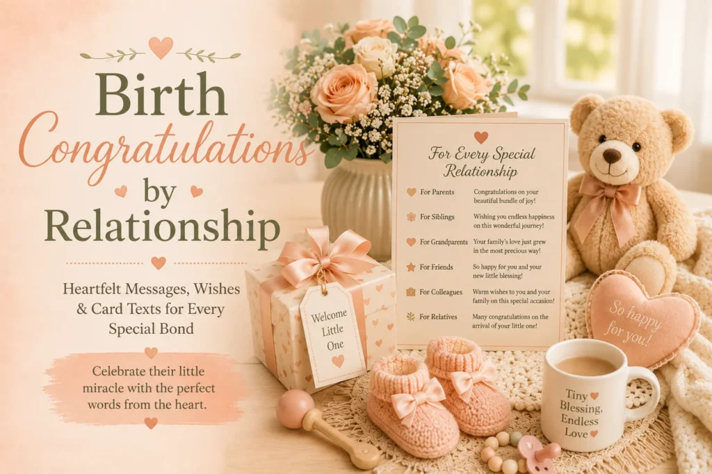 Birth Congratulations by Relationship