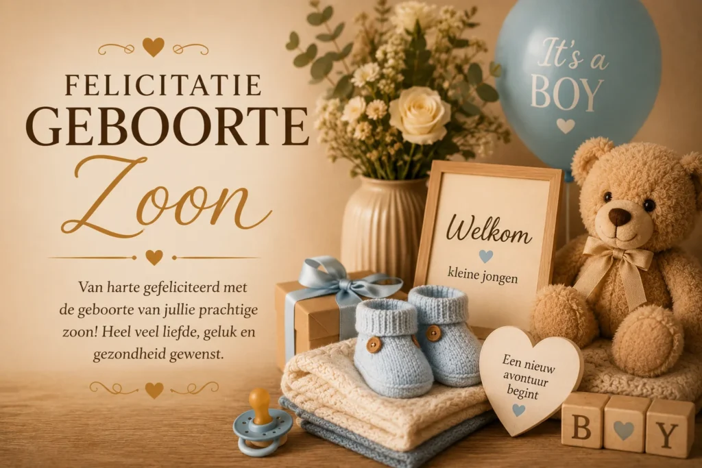 Felicitatie Geboorte Zoon