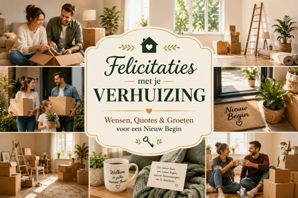 Felicitaties met je Verhuizing