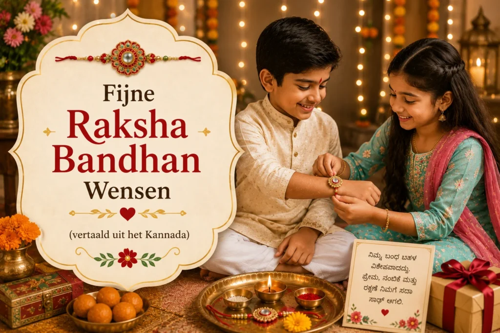 Fijne Raksha Bandhan Wensen (vertaald uit het Kannada)
