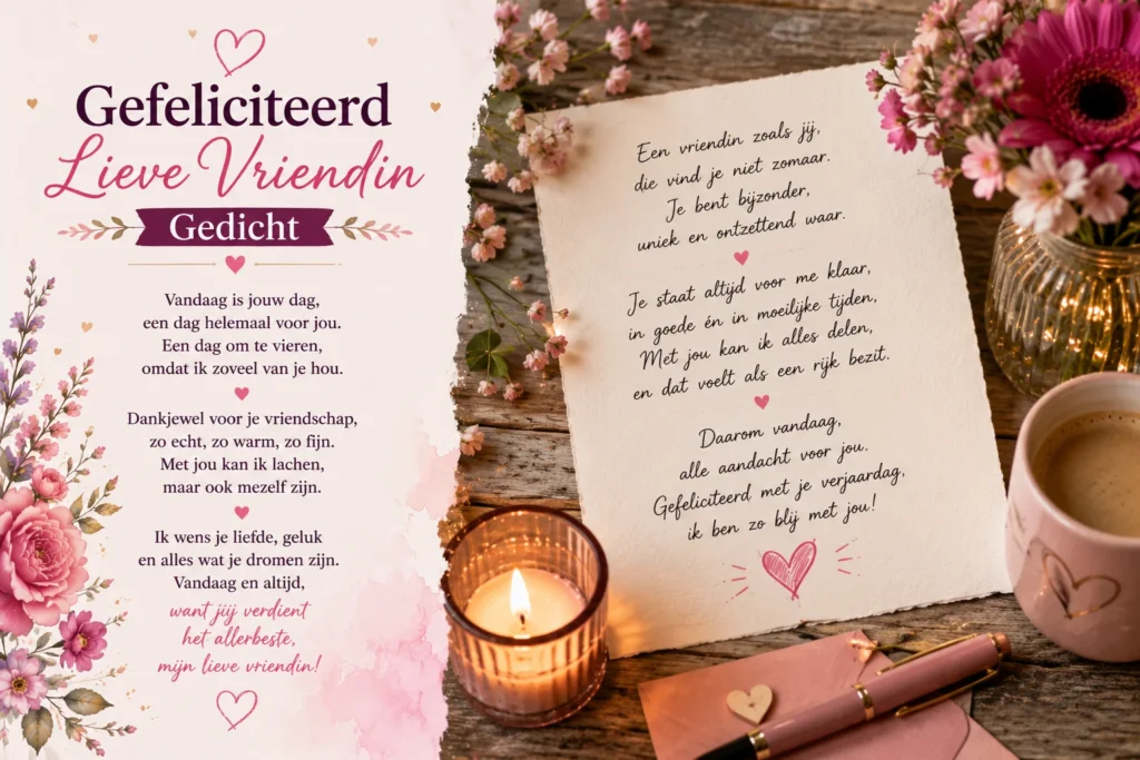 Gefeliciteerd Lieve Vriendin Gedicht