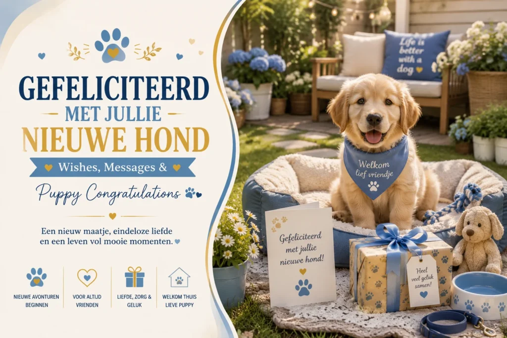 Gefeliciteerd Met Jullie Nieuwe Hond Wishes
