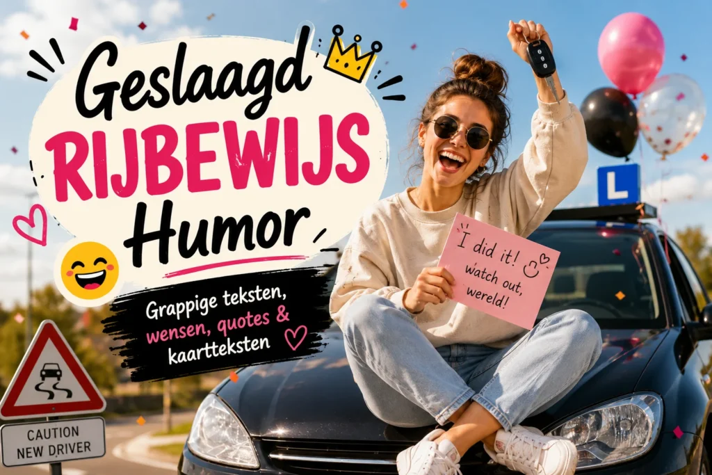 Geslaagd Rijbewijs Humor Vrouw