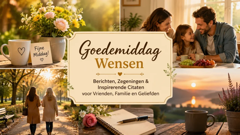 Goedemiddag Wensen | Berichten, Zegeningen & Inspirerende Citaten voor Vrienden, Familie en Geliefden