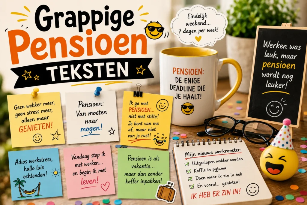 Grappige Pensioen Teksten