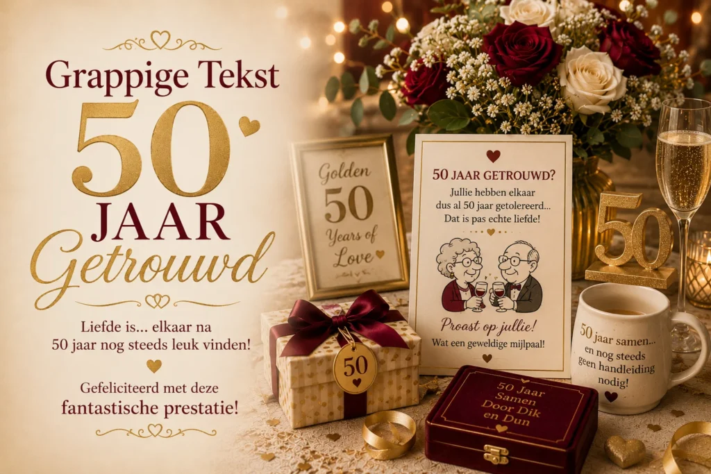 Grappige Tekst 50 Jaar Getrouwd