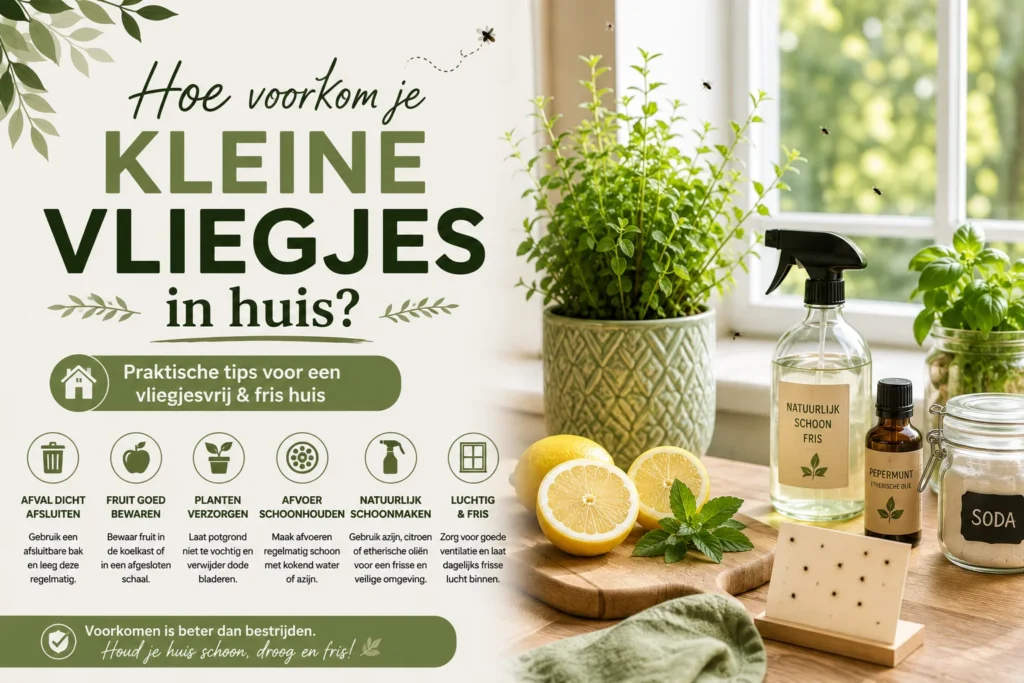Hoe voorkom je kleine vliegjes in huis?