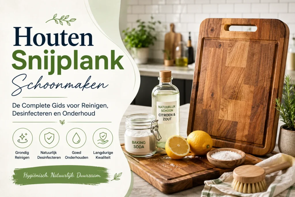 Houten Snijplank Schoonmaken| De Complete Gids voor Reinigen, Desinfecteren en Onderhoud