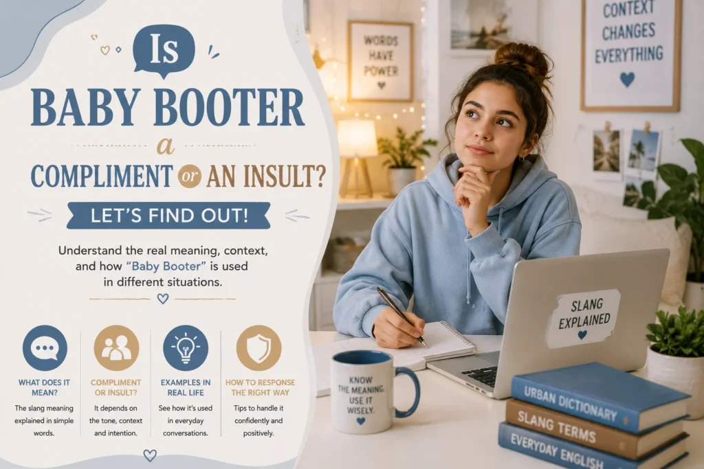 Is Baby Booter a Compliment or an Insult?