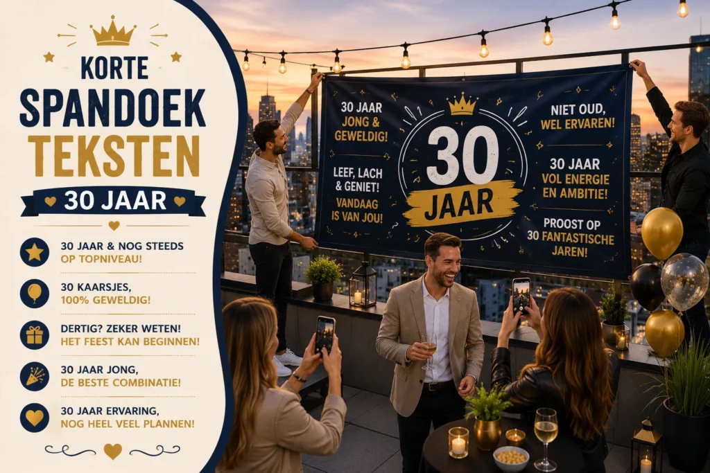 Korte Spandoek Teksten 30 Jaar