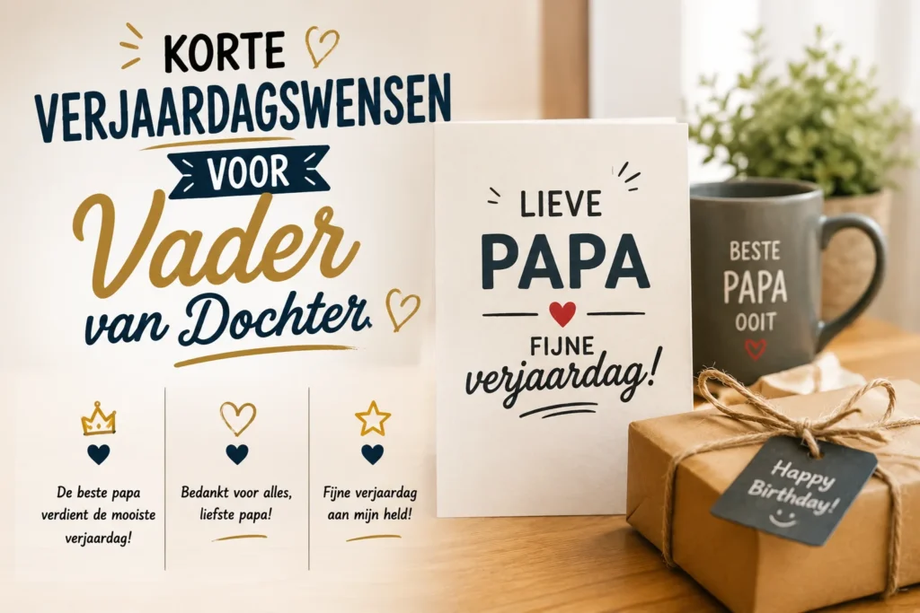 Korte Verjaardagswensen voor Vader van Dochter
