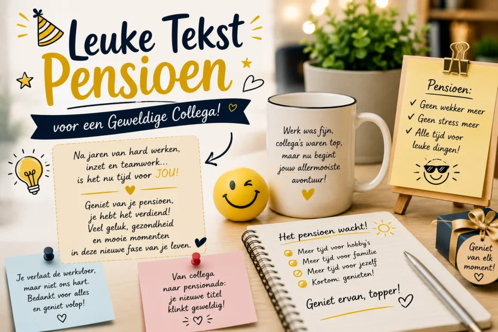 Leuke Tekst Pensioen Collega