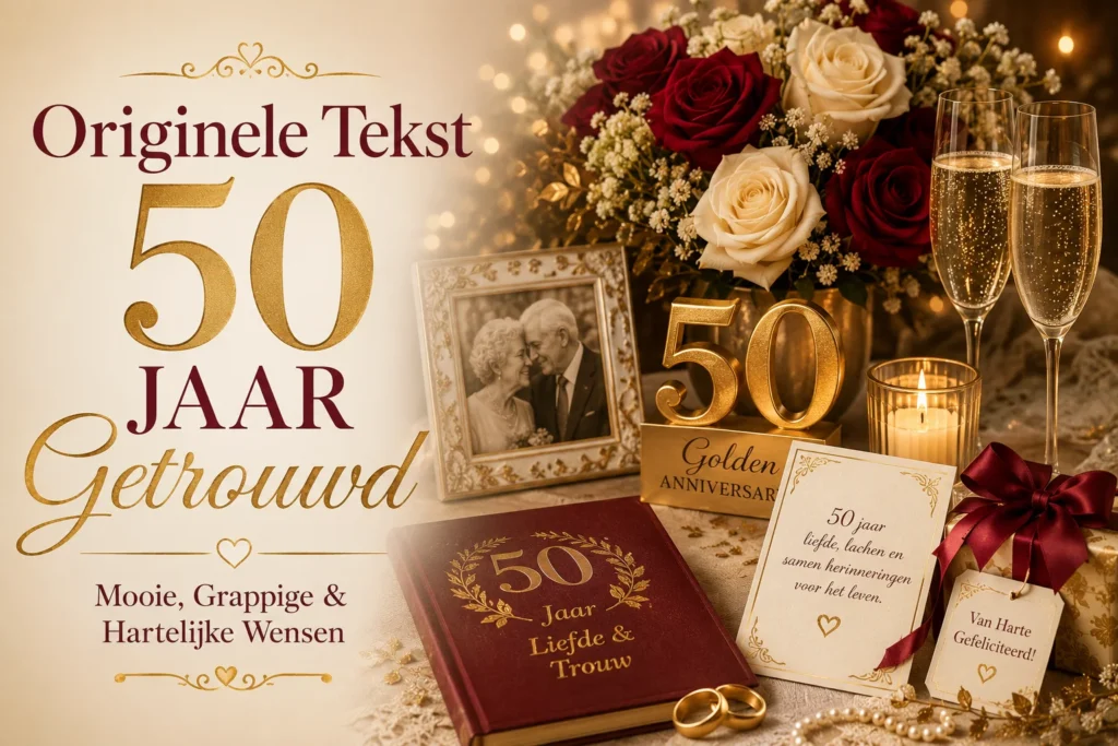 Originele Tekst 50 Jaar Getrouwd | Mooie, Grappige & Hartelijke Wensen