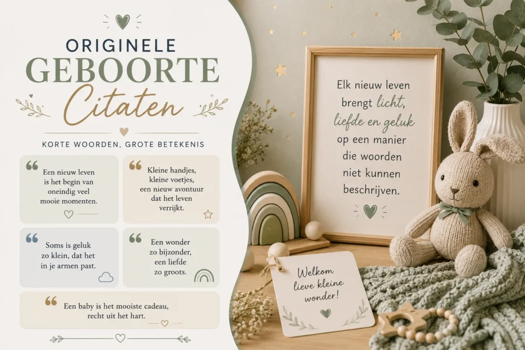 Originele geboorte citaten
