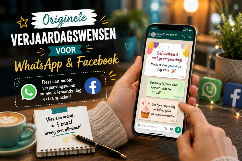 Originele verjaardagswensen voor WhatsApp & Facebook