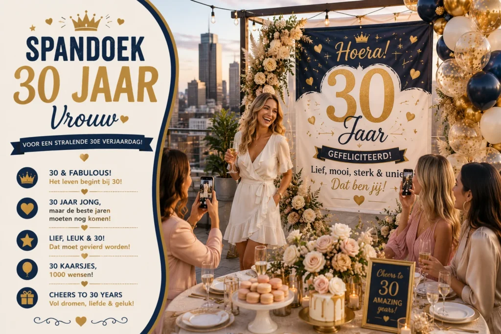 Spandoek 30 Jaar Vrouw