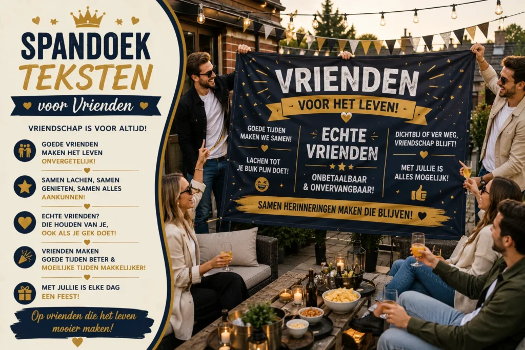 Spandoek Teksten voor Vrienden