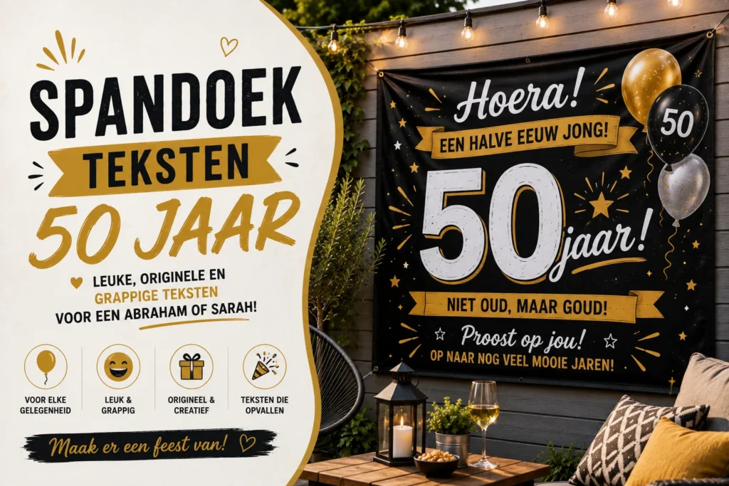 Spandoek teksten 50 jaar