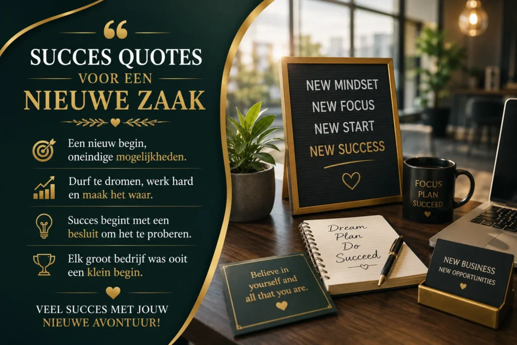 Succes Quotes voor een Nieuwe Zaak