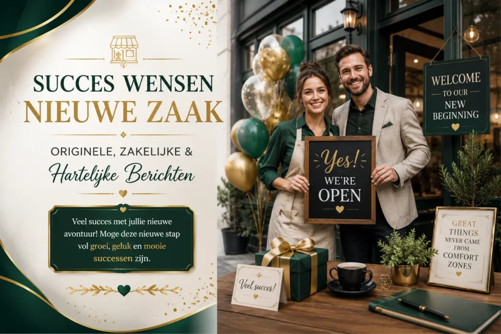Succes Wensen Nieuwe Zaak | Originele, Zakelijke & Hartelijke Berichten