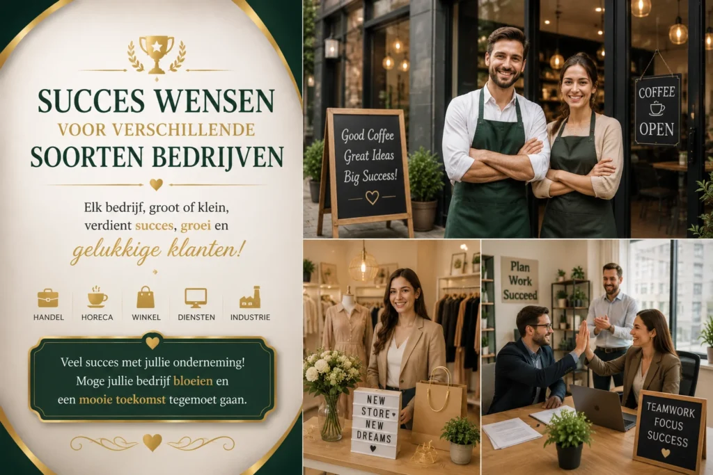 Succes Wensen voor Verschillende Soorten Bedrijven