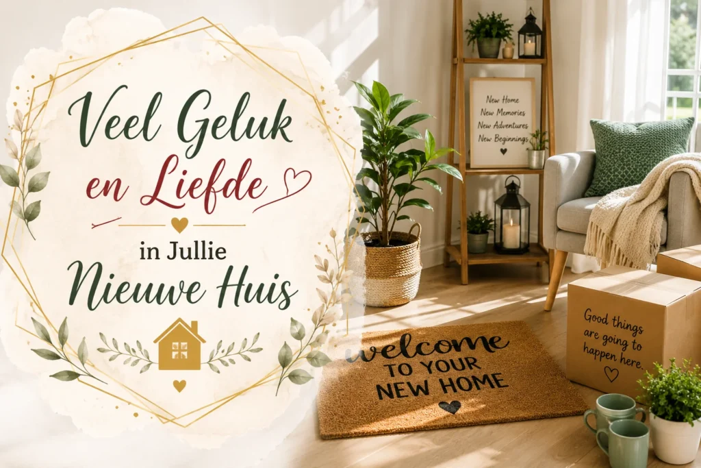 Veel Geluk en Liefde in Jullie Nieuwe Huis