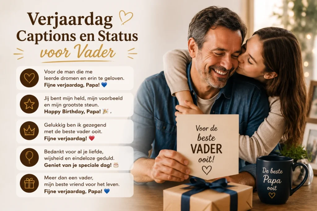 Verjaardag Captions en Status voor Vader