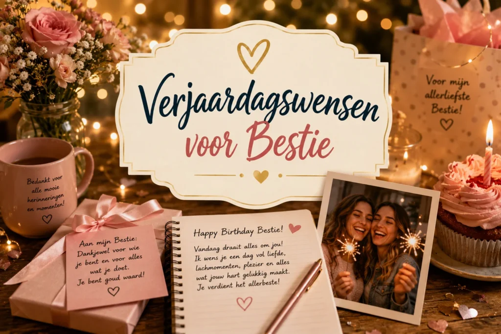 Verjaardagswensen voor Bestie