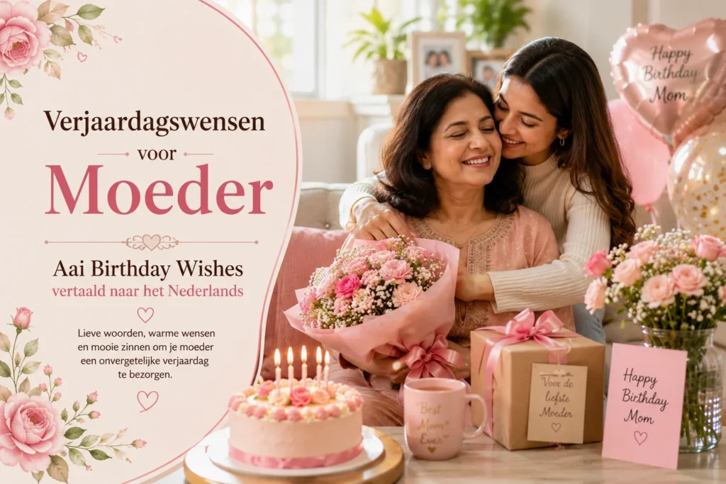Verjaardagswensen voor Moeder | Aai Birthday Wishes vertaald naar het Nederlands