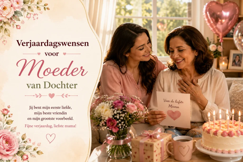 Verjaardagswensen voor Moeder van Dochter