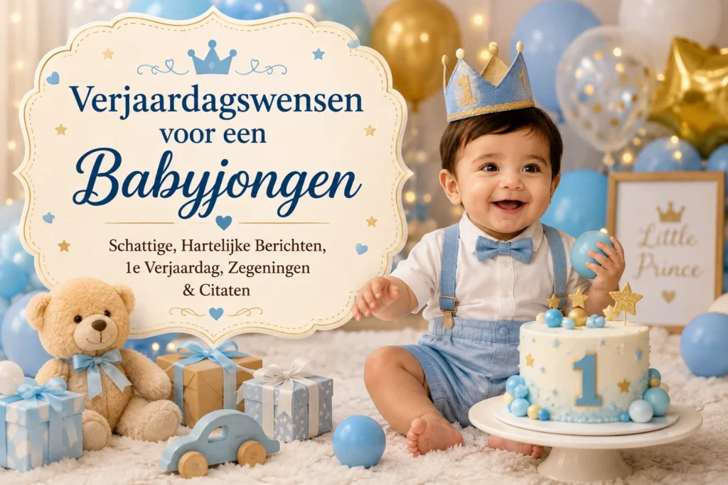 Verjaardagswensen voor een Babyjongen | Schattige, Hartelijke Berichten, 1e Verjaardag, Zegeningen & Citaten