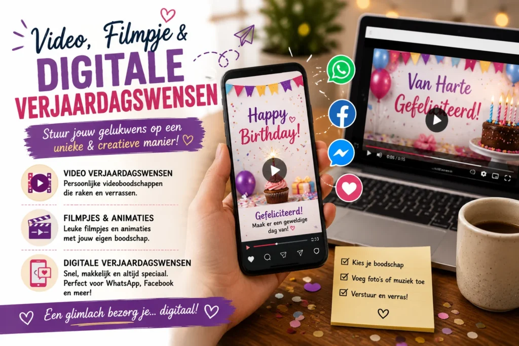 Video, filmpje & digitale verjaardagswensen