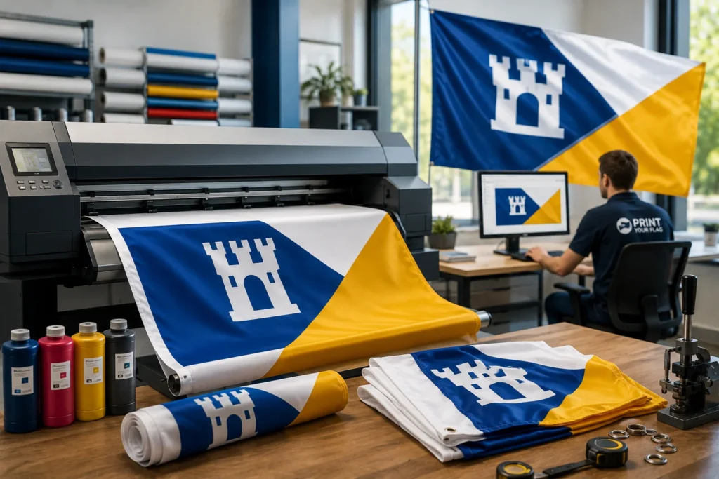 Vlag ontwerpen en bedrukken