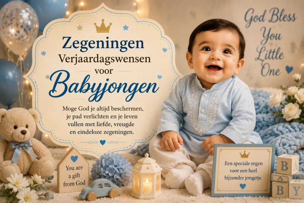 Zegeningen Verjaardagswensen voor Babyjongen