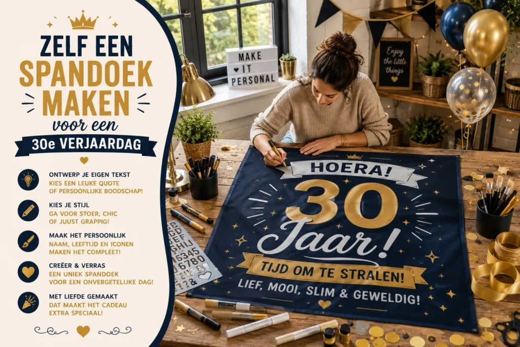 Zelf een Spandoek Maken voor een 30e Verjaardag