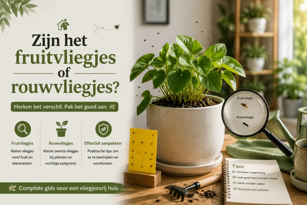 Zijn het fruitvliegjes of rouwvliegjes?