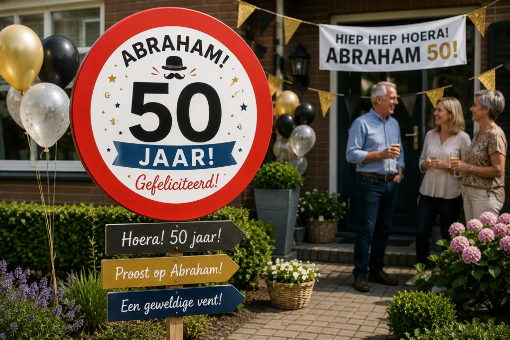 Abraham Bord voor een 50e Verjaardagsfeest