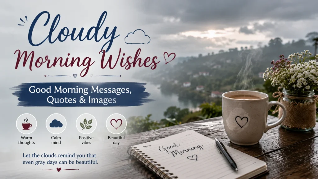 Cloudy Morning Wishes | Good Morning Messages, Quotes & Images