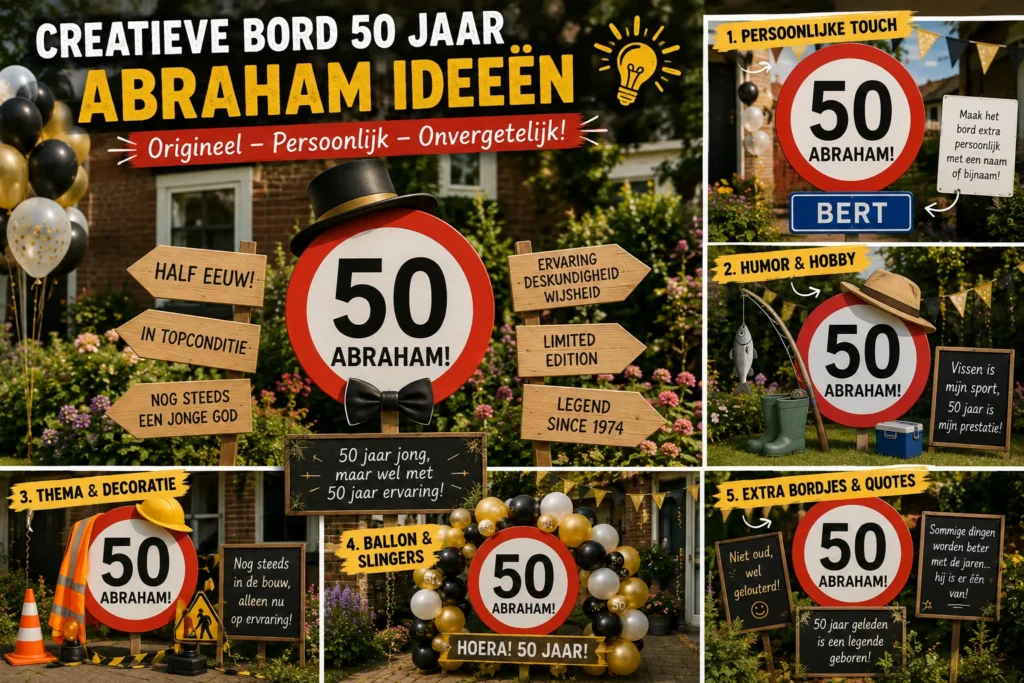 Creatieve Bord 50 Jaar Abraham Ideeën