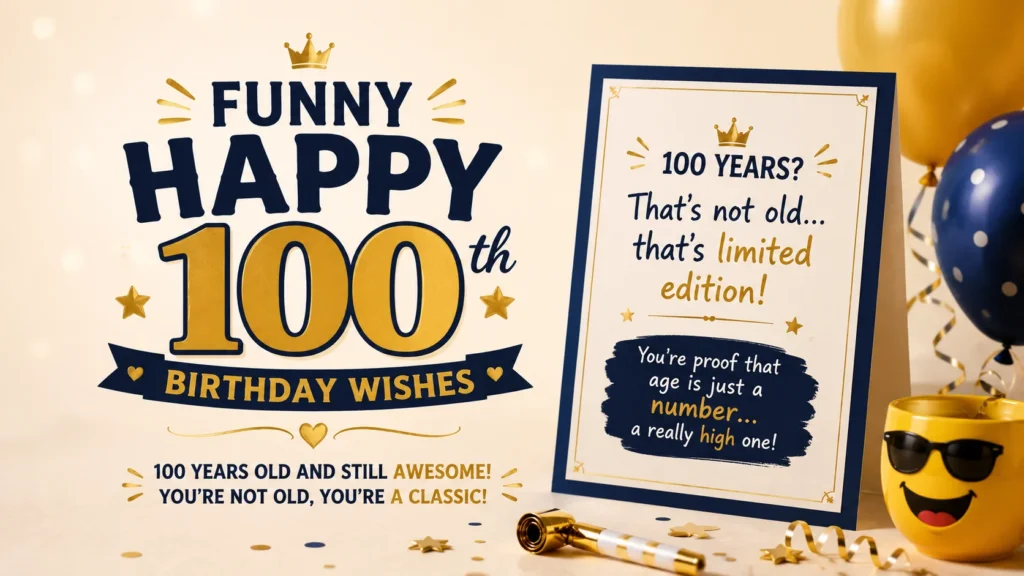 Funny Happy 100th Birthday Wishes