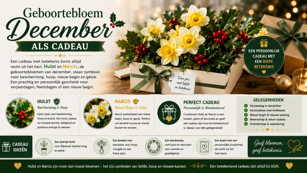 Geboortebloem December als Cadeau