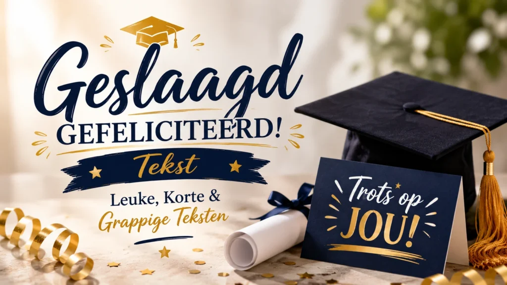 Geslaagd Gefeliciteerd Tekst | Leuke, Korte & Grappige Teksten