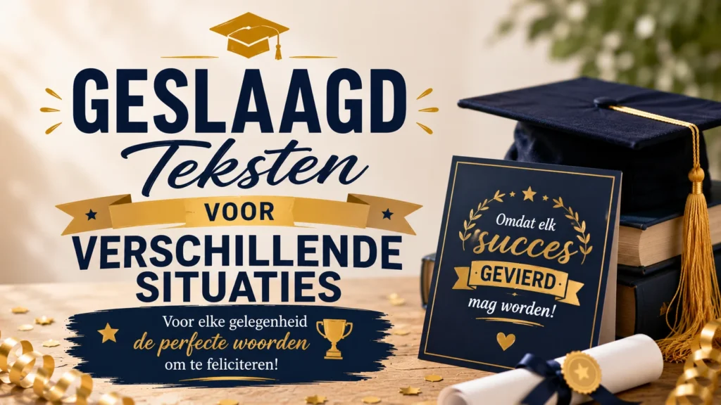 Geslaagd Teksten voor Verschillende Situaties
