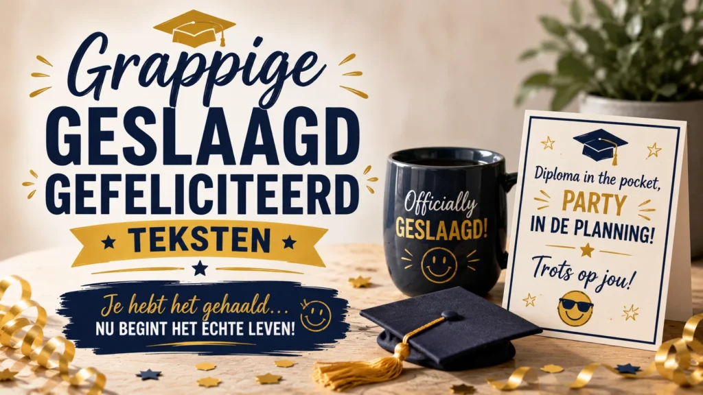 Grappige Geslaagd Gefeliciteerd Teksten