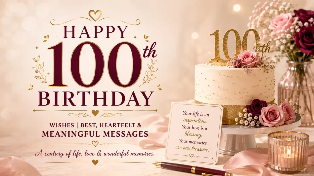 Happy 100th Birthday Wishes  |  Best, Heartfelt & Meaningful Messages