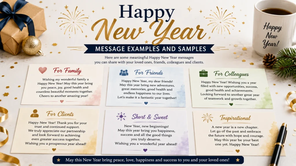 Happy New Year Message Examples and Samples