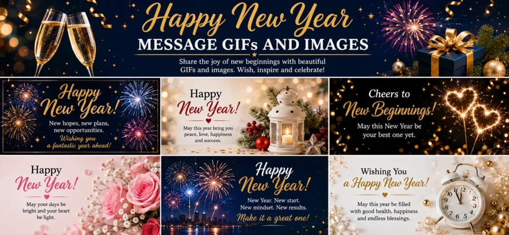 Happy New Year Message GIFs and Images