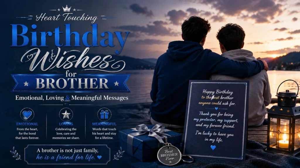 Heart Touching Birthday Wishes for Brother | Emotional, Loving & Meaningful Messages