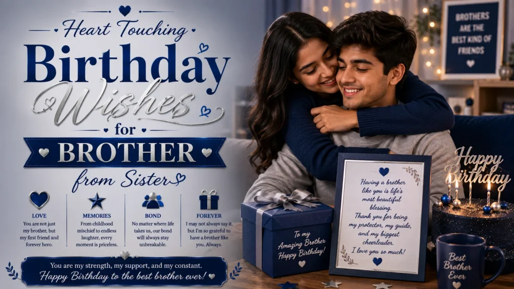 Heart Touching Birthday Wishes for Brother from Sister